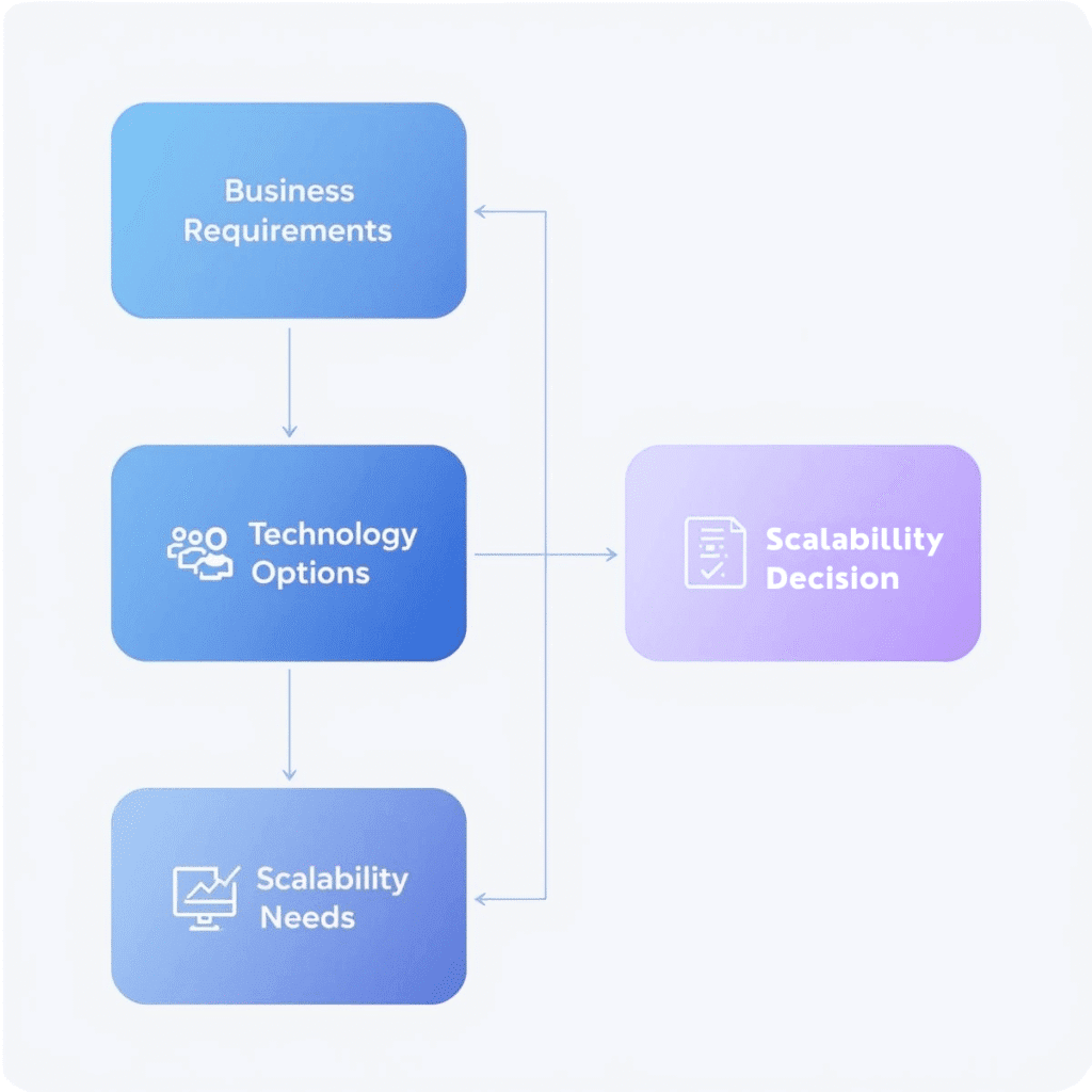 tech stack selection decision process flowchart