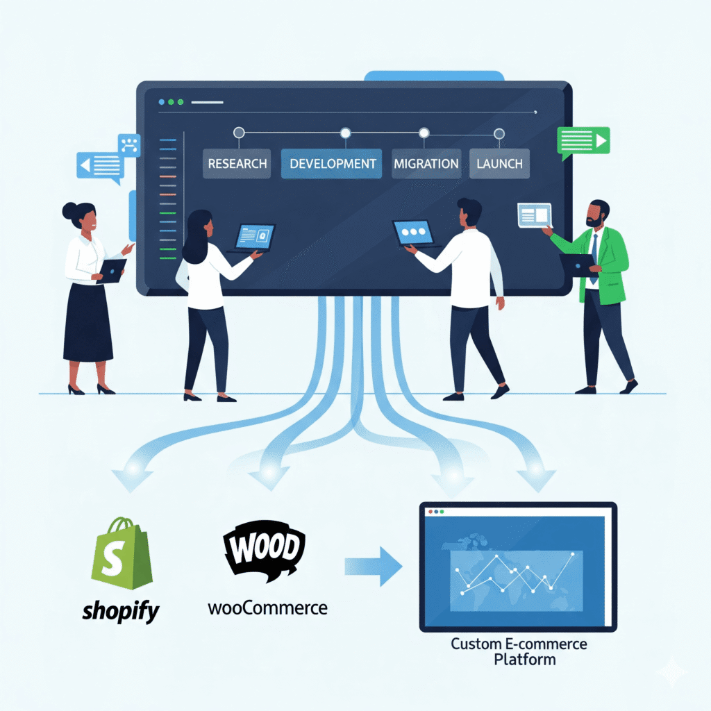 custom e-commerce development planning