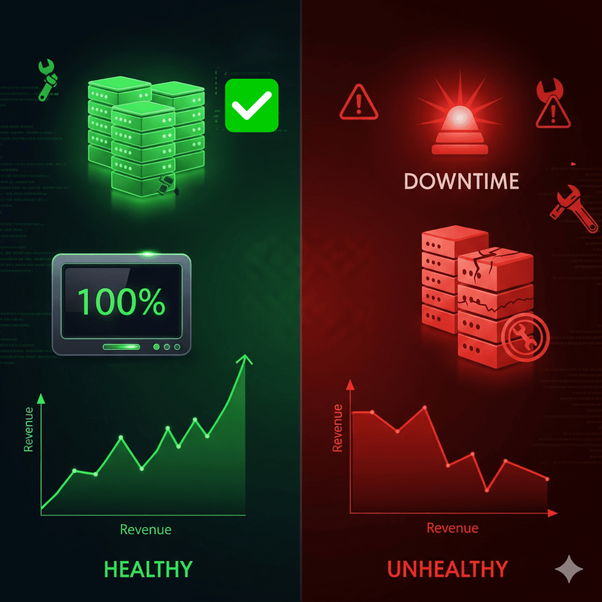 website maintenance prevents downtime and lost revenue