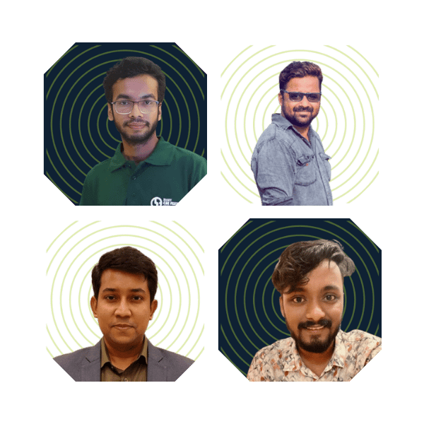 Kinetik team collaborating in a meeting room discussing AI strategy