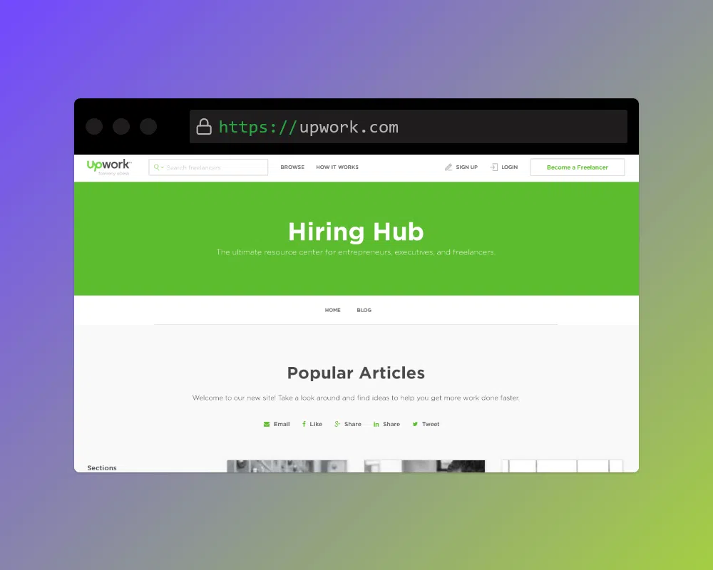 Upwork Hiring Hub